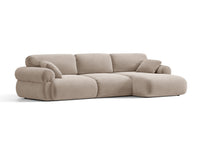 Hjørnesofa venstre Ophelia – fløyel / 297 × 164 cm