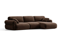 Hjørnesofa venstre Ophelia – fløyel / 297 × 164 cm