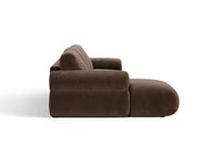 Hjørnesofa venstre Ophelia – fløyel / 297 × 164 cm