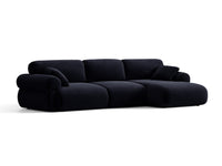 Hjørnesofa venstre Ophelia – fløyel / 297 × 164 cm