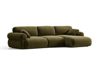 Hjørnesofa venstre Ophelia – fløyel / 297 × 164 cm