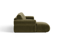 Hjørnesofa venstre Ophelia – fløyel / 297 × 164 cm