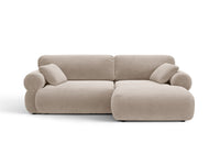 Hjørnesofa Ophelia – fløyel venstre / 236 × 164 cm