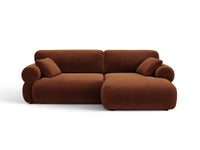Hjørnesofa Ophelia – fløyel venstre / 236 × 164 cm