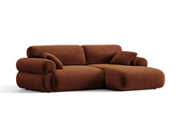 Hjørnesofa Ophelia – fløyel venstre / 236 × 164 cm