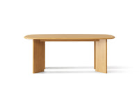 Spisebord Charlotte – tre / naturlig eik / 100x76x200