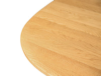 Spisebord Charlotte – tre / naturlig eik / 100x76x200