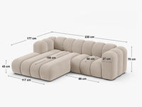 Hjørnesofa Lupine – 230 × 177 cm