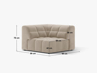 Modulsofa Jennifer – fløyel