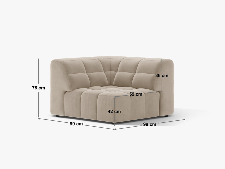 Modulsofa Jennifer – fløyel