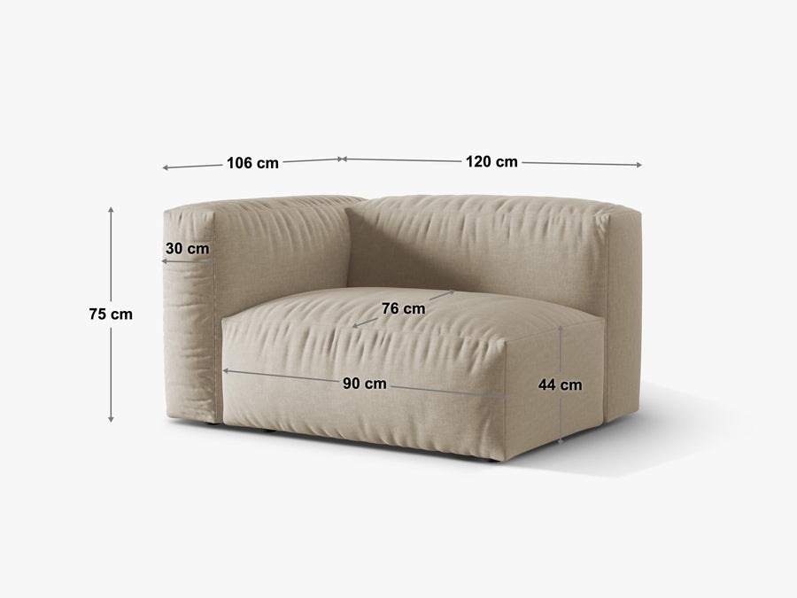 Lenestol Martina bred – 120 × 106 cm