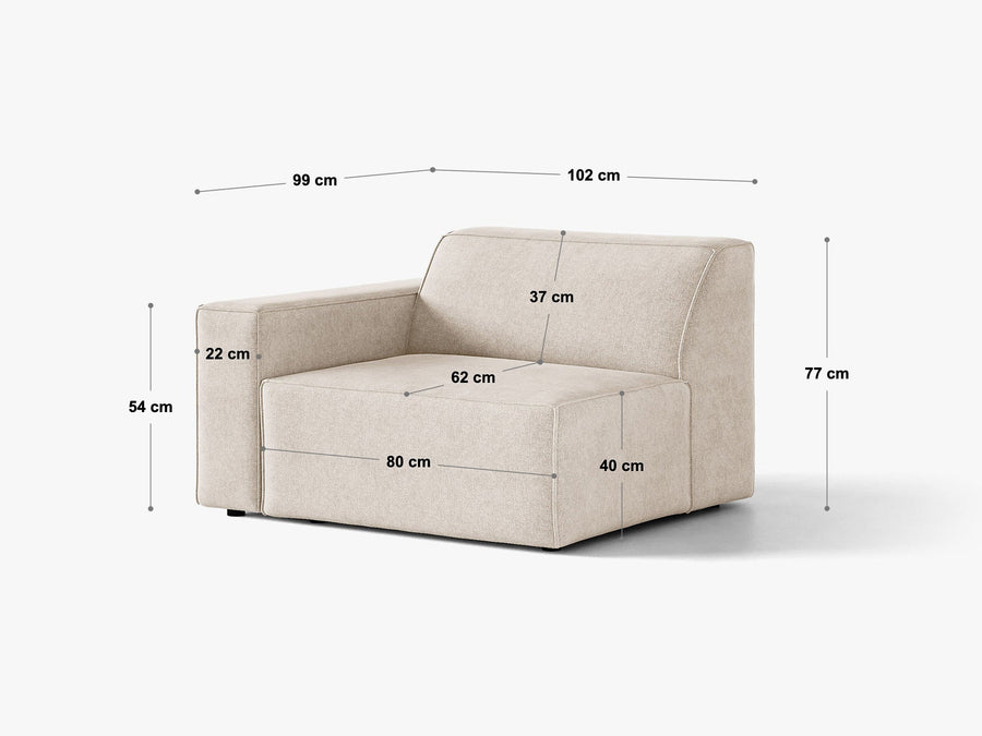 Modulsofa Jodie – 102 × 99 cm