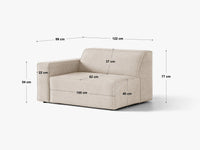 Modulsofa Jodie – 122 × 99 cm