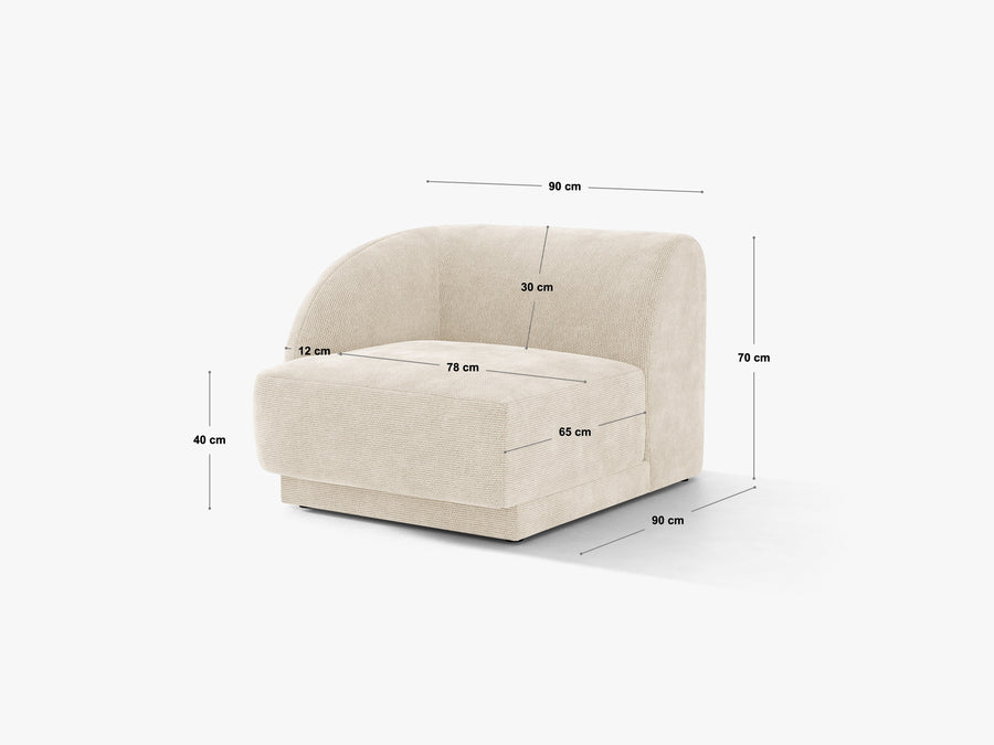Lenestol Miley – 90 × 90 cm
