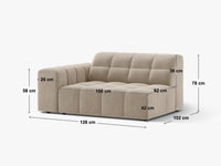 Modulsofa Jennifer – 126 × 102 cm