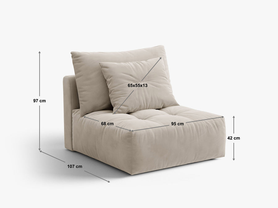 Modulsofa Bloom – uten armlene