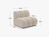 Modulsofa Lupine uten armlene – 92 × 95 cm