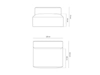 Lenestol Nuria bred – 120 × 110 cm