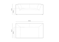 Sofa Ruby – 174 × 93 cm