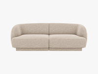 Miley 2-seter sofa i chenille – avrundede former og moderne komfort