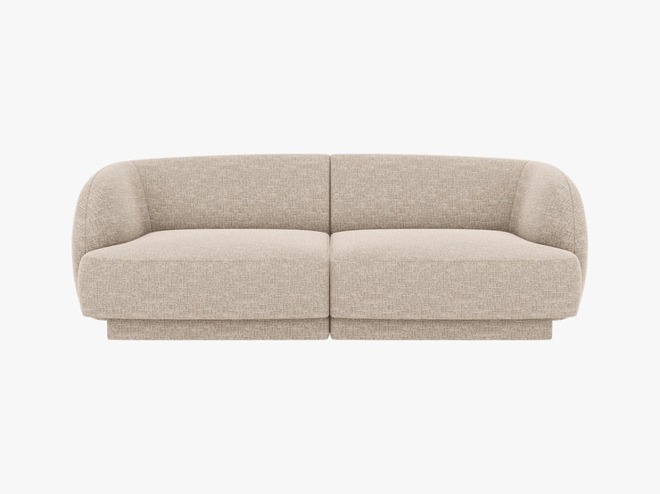 Miley 2-seter sofa i chenille – avrundede former og moderne komfort