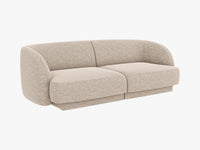 Miley 2-seter sofa i chenille – avrundede former og moderne komfort