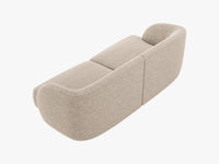 Miley 2-seter sofa i chenille – avrundede former og moderne komfort