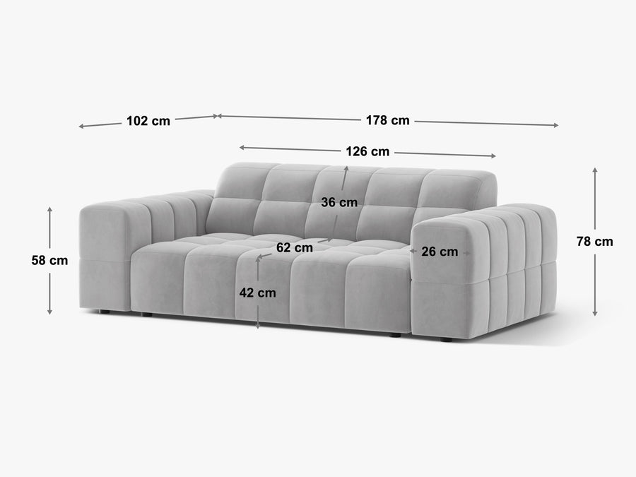 Sofa Jennifer – 178 × 102 cm