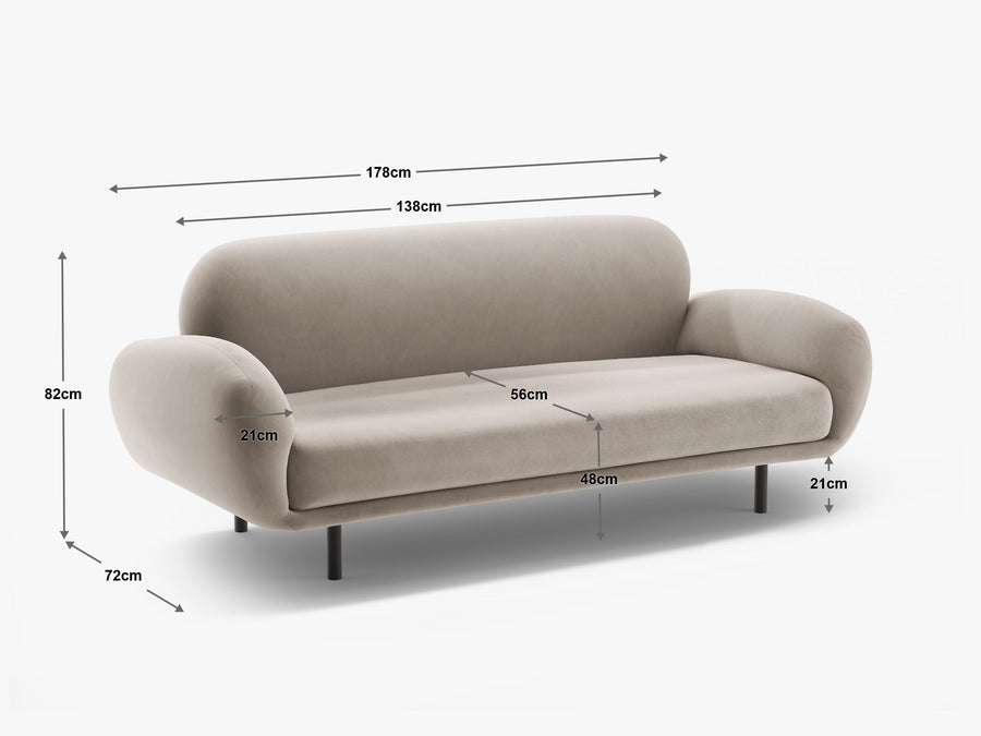 Sofa Poppy 178 × 72 cm