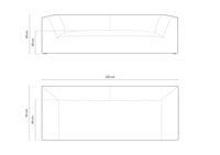 Sofa Ruby – 232 × 93 cm