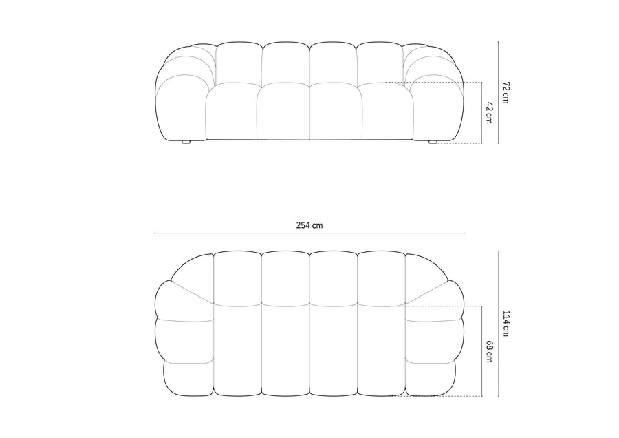 Sofa Diana – 254 × 114 cm