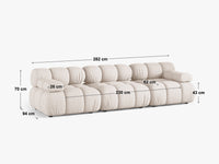 Modulsofa Bellis – 282 × 94 cm