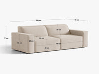 Modulsofa Jodie – 204 × 99 cm