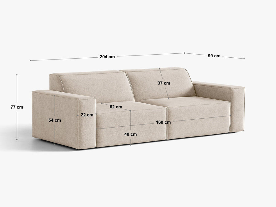 Modulsofa Jodie – 204 × 99 cm