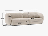 Modulsofa Kate – 243 × 99 cm
