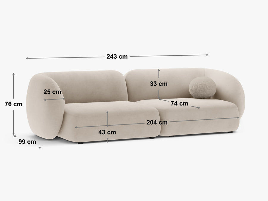 Modulsofa Kate – 243 × 99 cm