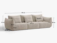 Modulsofa Bloom – 327 × 107 cm