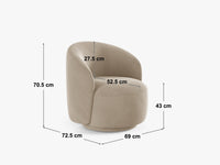Lenestol Letizia – dreibar / 69 × 72.5 cm