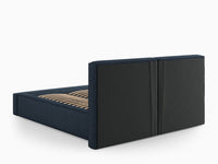 Jodie – Elegant seng med oppbevaring og polstret gavl (180×200 cm)