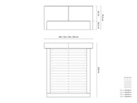Jodie – Elegant seng med oppbevaring og polstret gavl (180×200 cm)