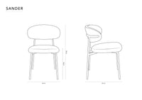 Sander spisestuestol – Moderne og komfortabel design i chenille