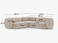 Hjørnemodulsofa Kate – 252 × 252 cm