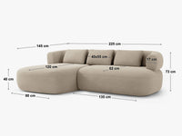 Hjørnesofa Jenny – 225 × 145 cm