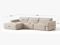 Hjørnesofa Jodie – 284 × 162 cm
