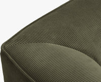 Ruby hjørnesofa 180 x 273 cm, høyre – Modulbasert sofa i kordfløyel