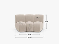 Modulsofa Lupine uten armlene – 154 × 95 cm