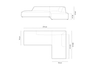Modulær hjørnesofa Ruby