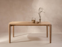 Aires spisebord 90 x 180 cm – Naturlig eik i minimalistisk design