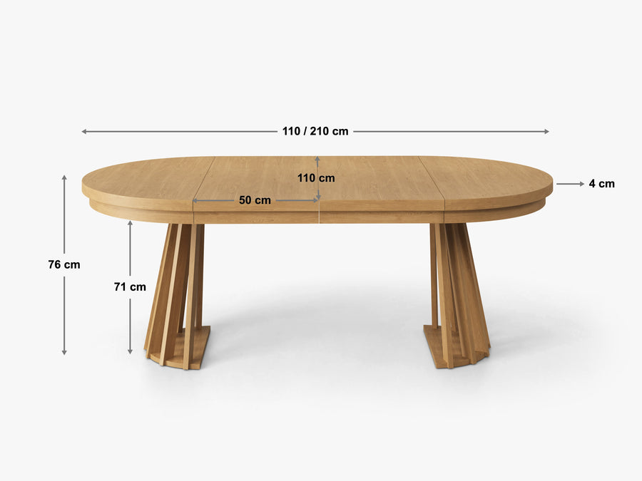 Melva uttrekkbart spisebord