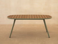 Niublau – Hagebord i plast og aluminium, 180×90 cm